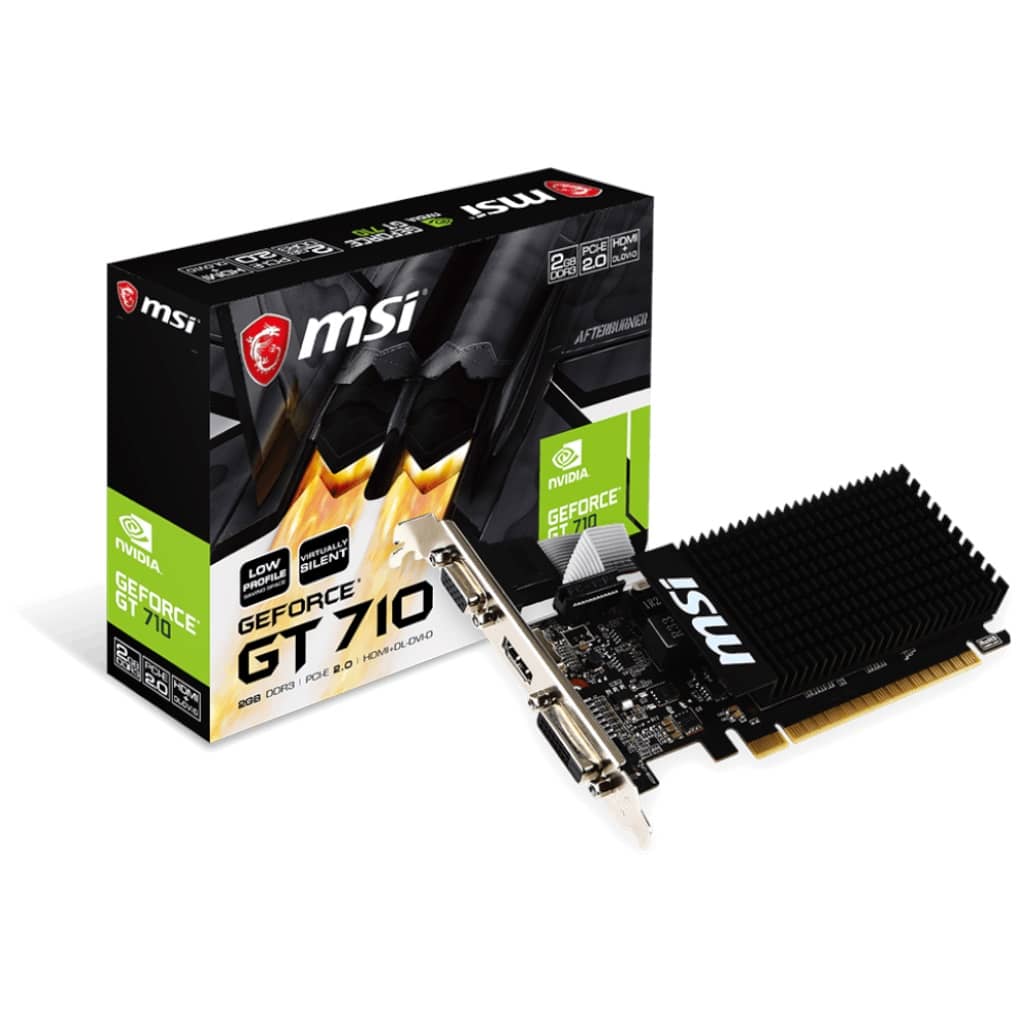 Carte graphique GeForce GT710 MSI GT 710 2GD3H LP _ 912-V809-3814