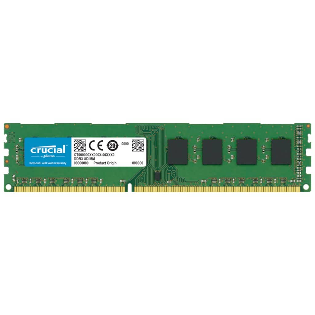 Mémoire DIMM DDR3L 1600MHz Crucial,  4Gb (CT51264BD160BJ)