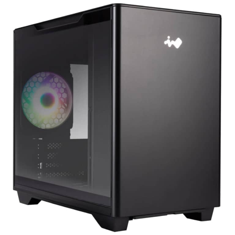 Boitier PC Micro ATX In Win A3, Noir _ IW-CS-A3BLK-1AM120S