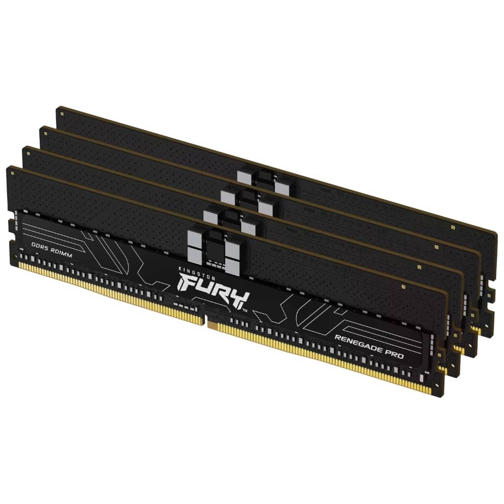 Mémoire ECC RDIMM DDR5 5600MHz Kingston, 32Gb Fury Renegade Pro Black EXPO _ KF556R28RBE2K4-128