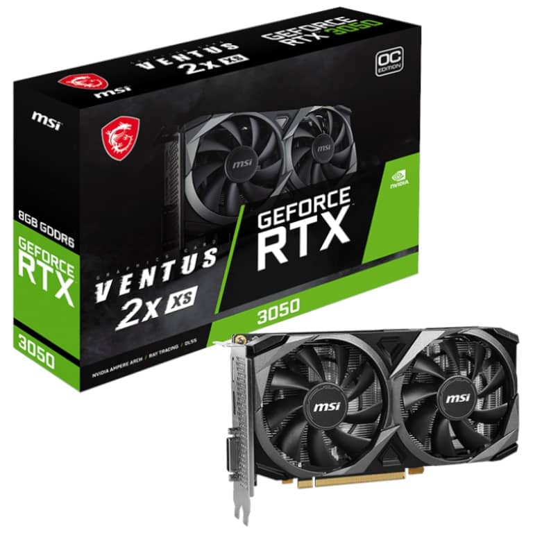 Carte graphique GeForce RTX3050 MSI RTX 3050 VENTUS 2X XS 8G OC _ 912-V809-4287