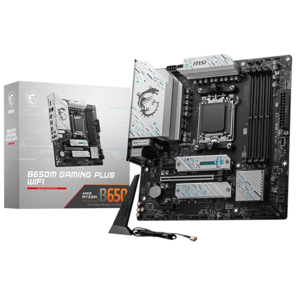 Carte mère AMD AM5 B650 Micro ATX MSI B650M GAMING PLUS WIFI _ 911-7E24-001