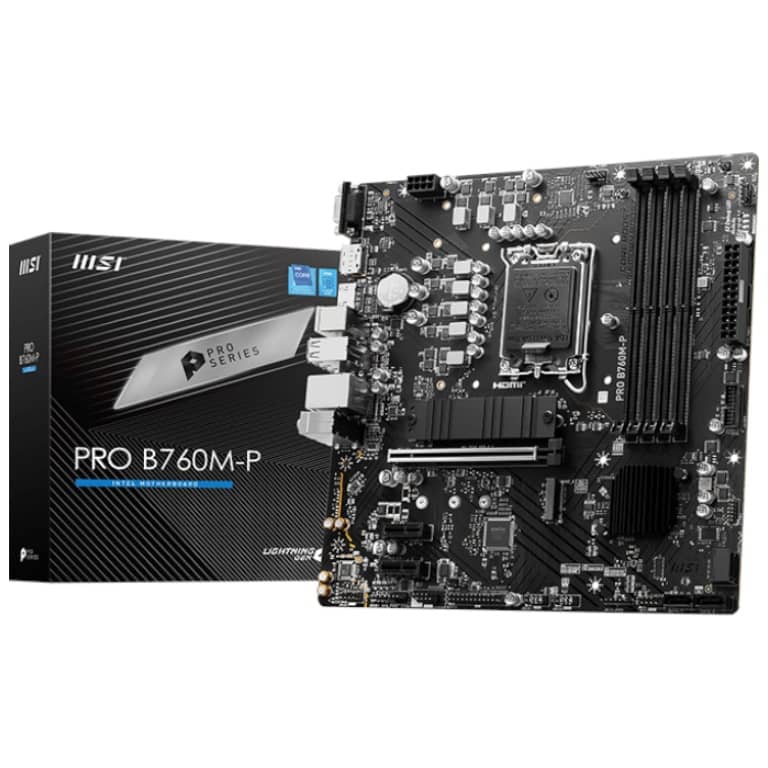 Carte mère Intel 1700 B760 Micro ATX MSI PRO B760M-P _ 911-7E02-009