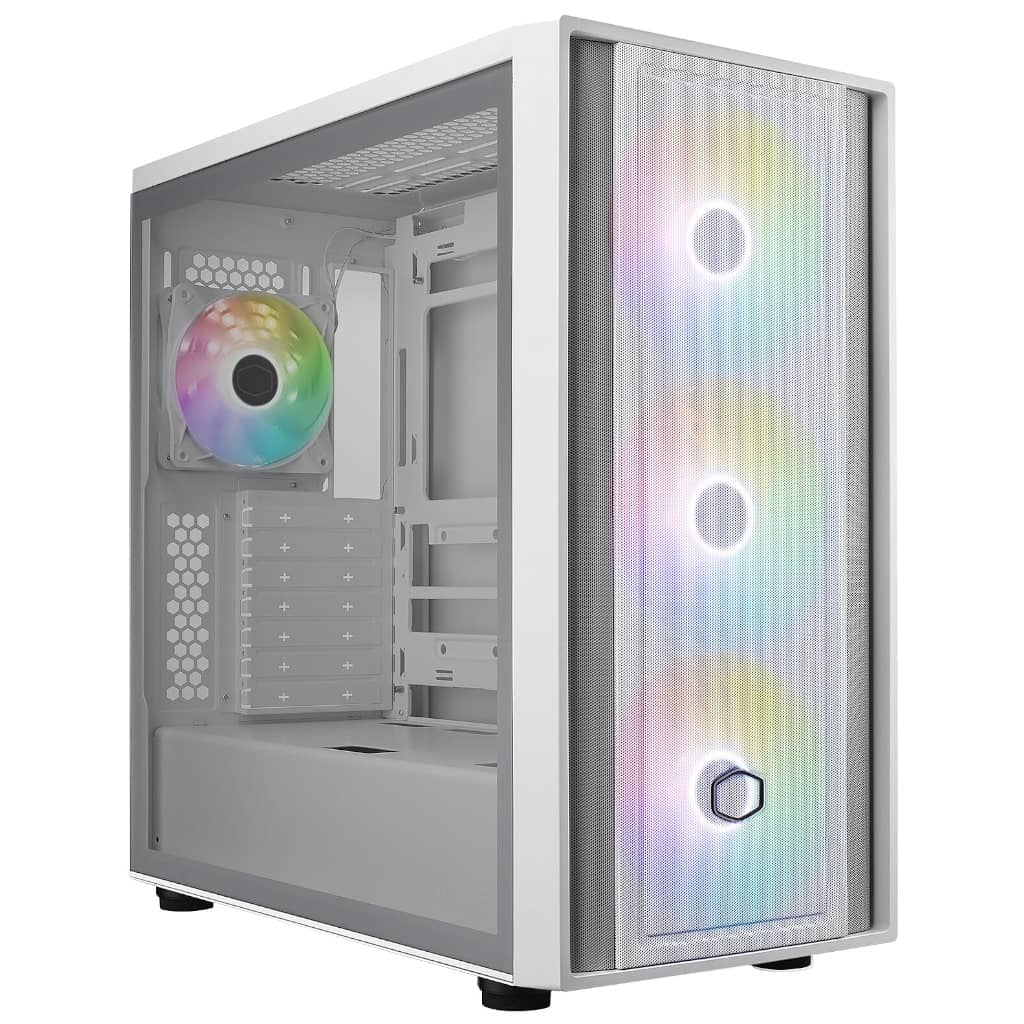 Boitier PC ATX Cooler Master MasterBox 600, Blanc _ MB600-WGNN-S00