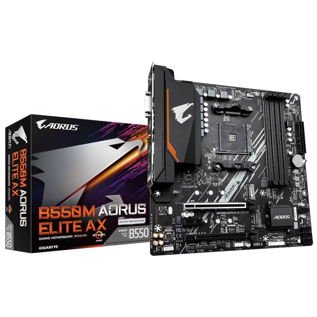 Carte mère AMD AM4 B550 Micro ATX Gigabyte _ B550M AORUS ELITE AX