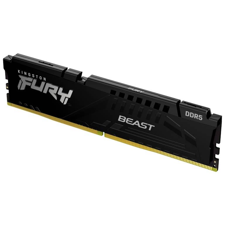 Mémoire DIMM DDR5 5200MHz Kingston, 32Gb (2x 16Gb) Fury Beast Noir RGB _ KF560C36BBE2AK2-32 (copie)
