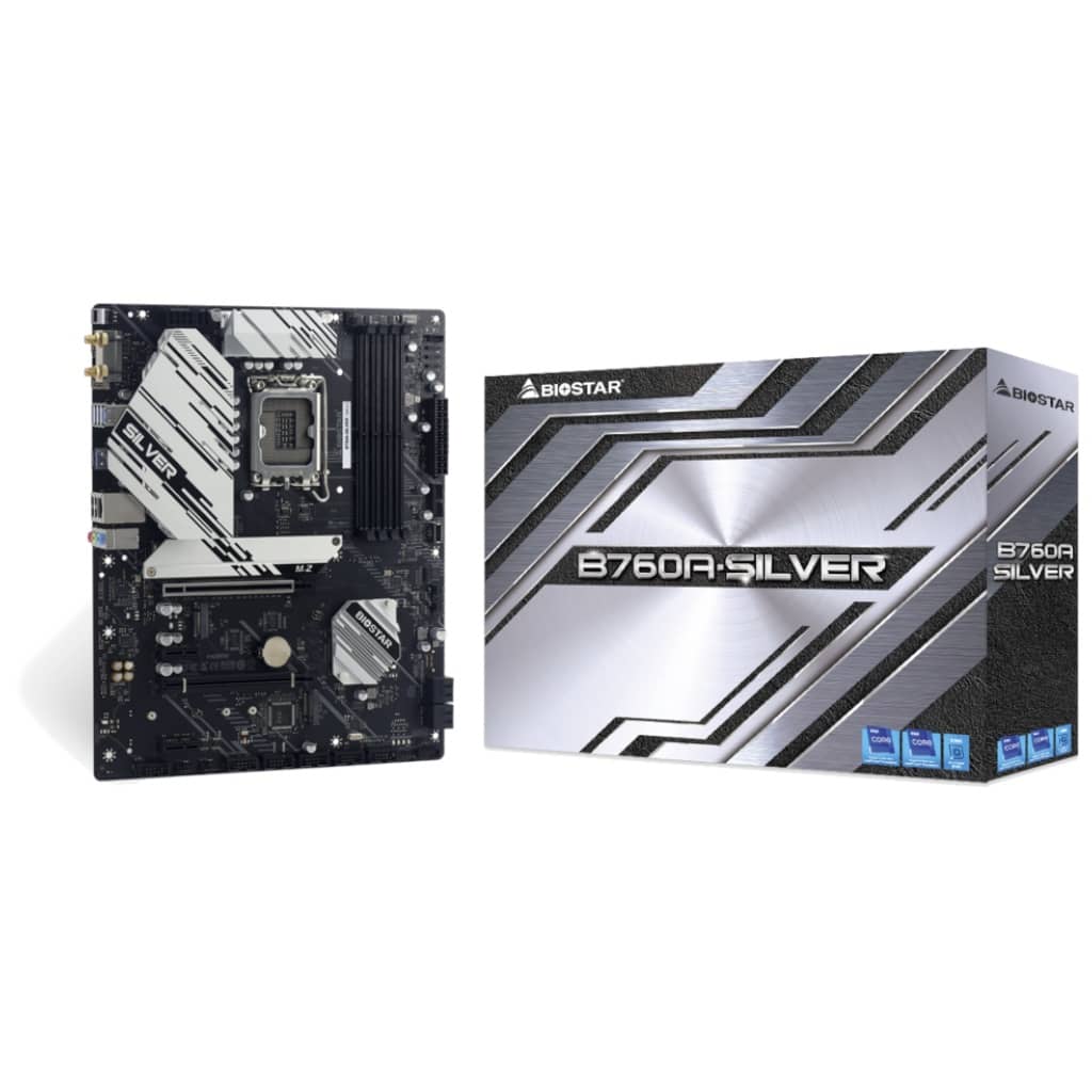 [I_CMBIS-686687] Carte mère Intel 1700 B760 ATX Biostar B760A-SILVER v5.0 _ IB76AADT-01