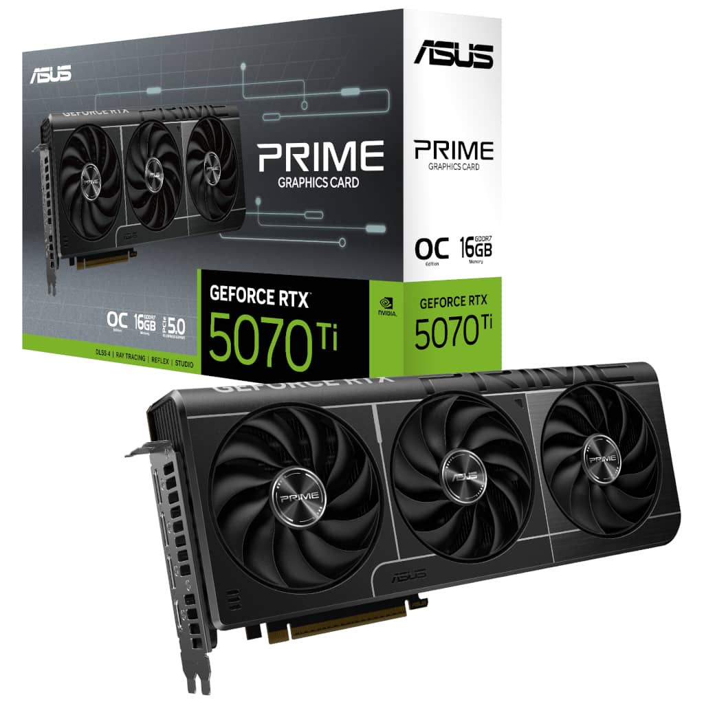 Carte graphique GeForce RTX5070Ti ASUS PRIME-RTX5070TI-O16G _ 90YV0MF0-M0NA00