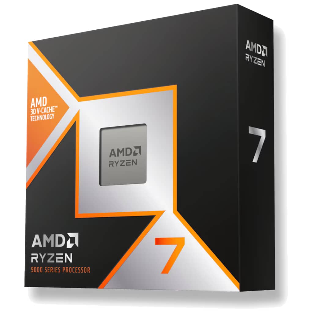 Processeur AMD AM5 Ryzen 7-9800X3D, 5.2GHz Turbo _ 100-100001084WOF