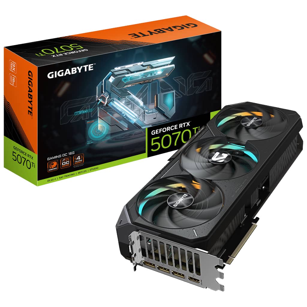 Carte graphique GeForce RTX5070Ti Gigabyte RTX 5070 Ti GAMING OC 16G _ GV-N507TGAMING OC-16GD