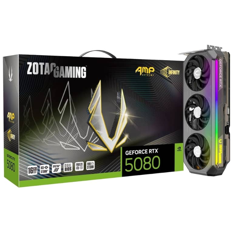 Carte graphique GeForce RTX5080 Zotac RTX 5080 AMP Extreme INFINITY _ ZT-B50800B-10P