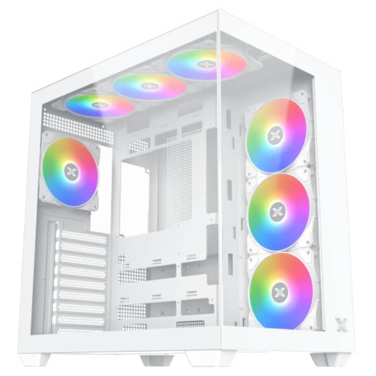 Boitier PC ATX Xigmatek Aqua V AIR Arctic, Blanc avec 7x Z22A _ EN45837