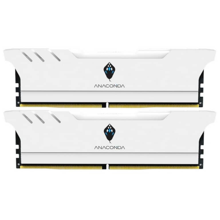 Mémoire DIMM DDR5 6000MHz Anacomda G5 Python, 32Gb (2x 16Gb) Blanc _ D5G16 Wh
