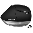 Souris Ergonomique Sans fil RF Advance Vertical Plus, Noir/Gris _ S-V185RF