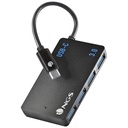 Hub USB 3TypeC NGS Wonder iHub4, 4x USB 3.0, Noir _ NGS-HUB-0100