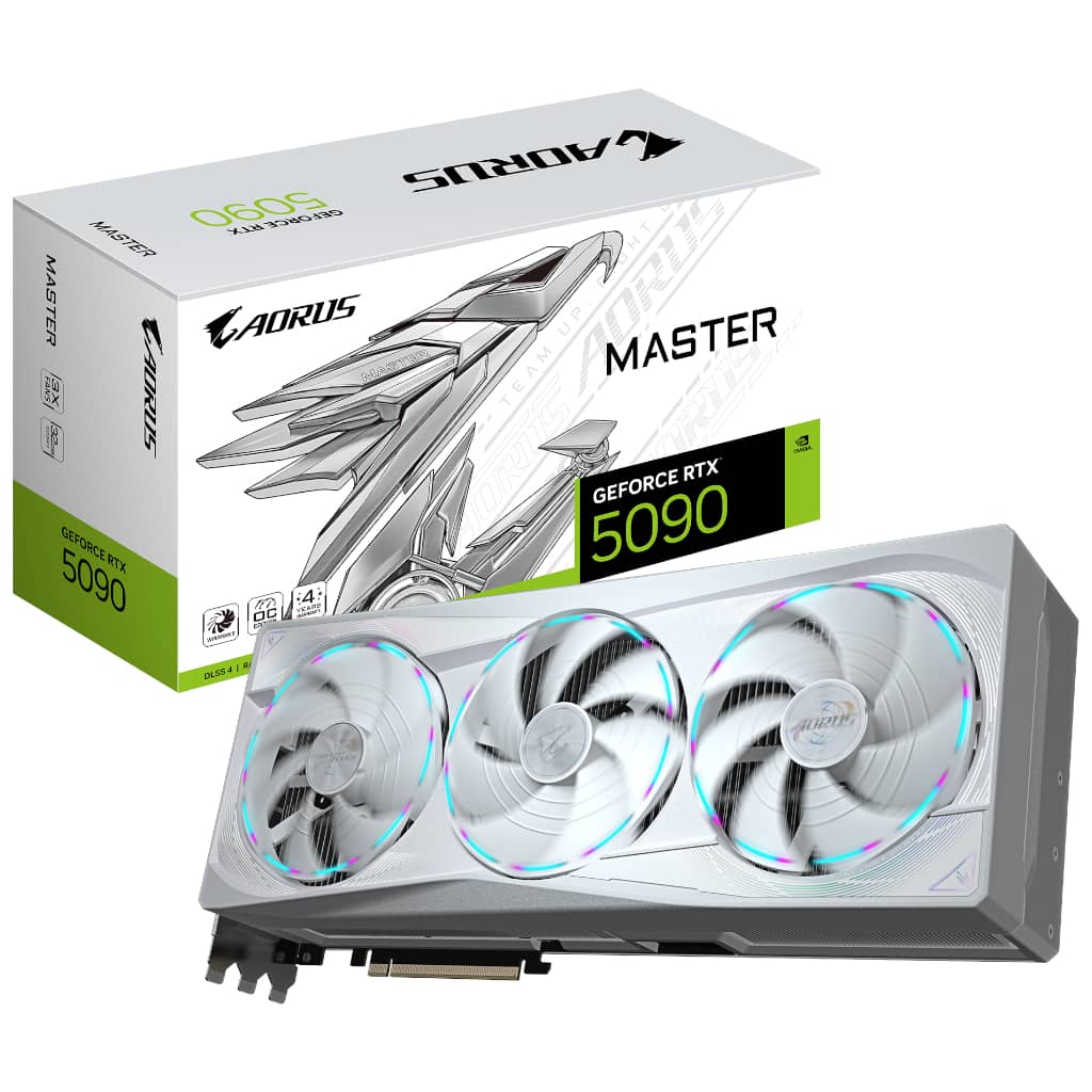 Carte graphique GeForce RTX5090 Gigabyte AORUS GeForce RTX 5090 MASTER ICE 32G _ GV-N5090AORUSM ICE-32GD