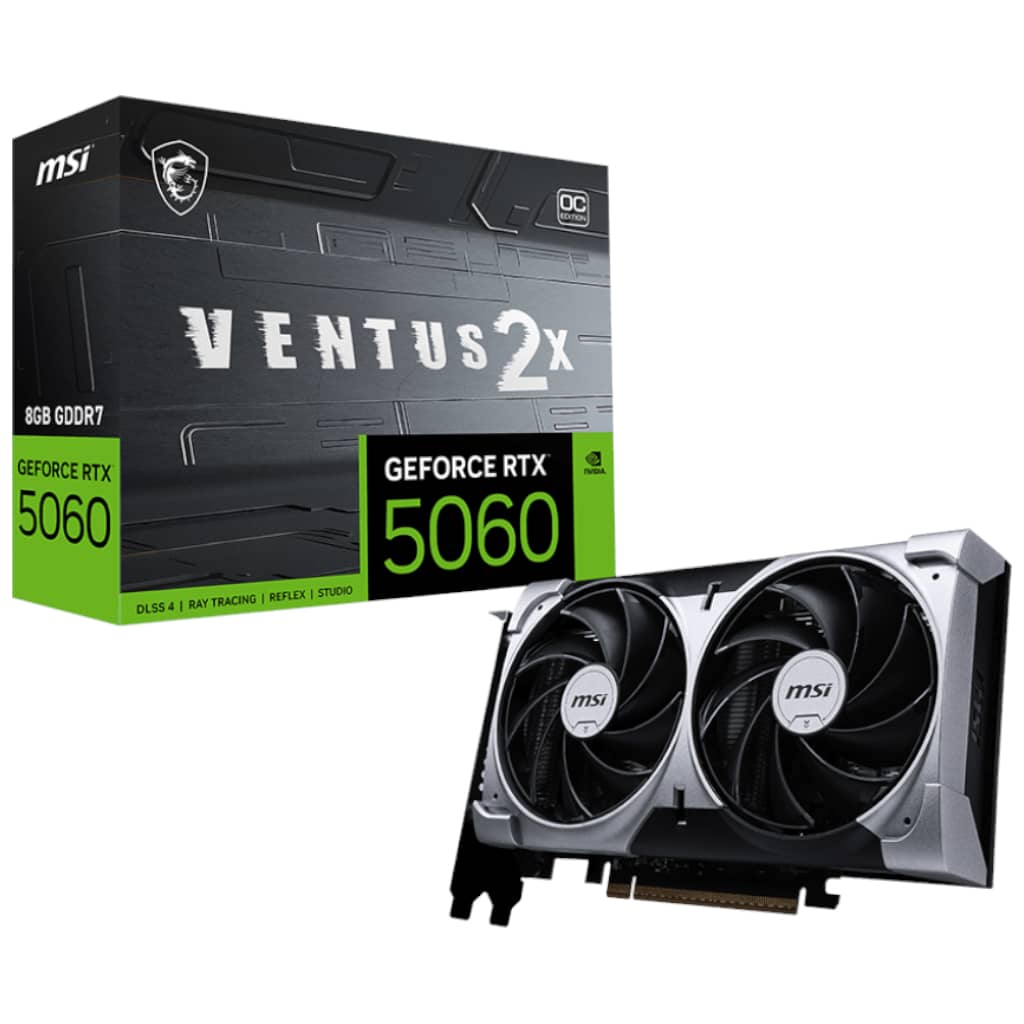 Carte graphique GeForce RTX5060 MSI RTX 5060 8G VENTUS 2X OC _ 912-V537-002