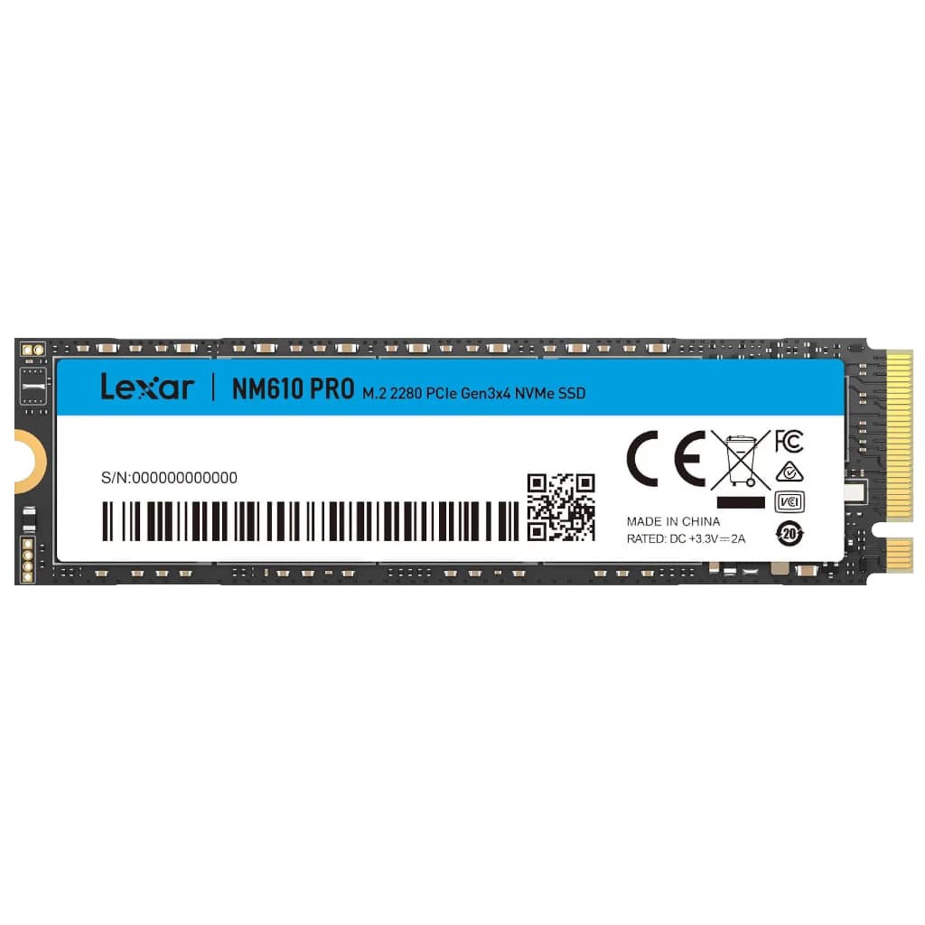 [I_DDLEX-128723] Disque SSD M.2 PCIe3 Lexar NM610 PRO, 1To _ LNM610P001T-RNNNG