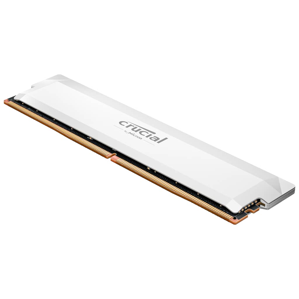 Mémoire DIMM DDR5 6000MHz Crucial, 16Gb Pro Blanc _ CP16G60C36U5W