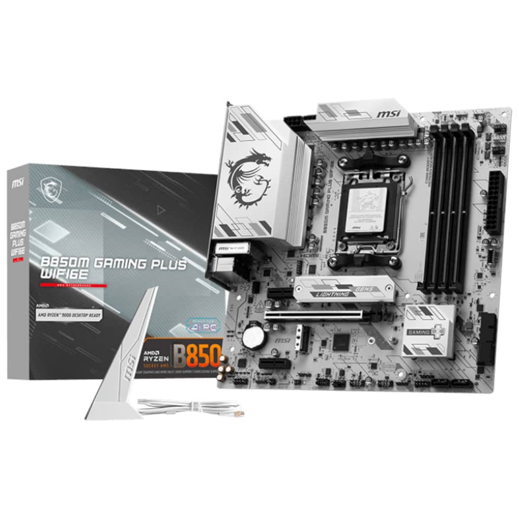 Carte mère AMD AM5 B850 Micro ATX MSI B850M GAMING PLUS WIFI6E _ 911-7E81-001