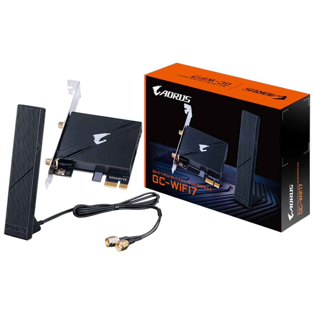 Carte réseau PCIe Bluetooth 5.3/WiFi BE5800 Gigabyte _ GC-WIFI7