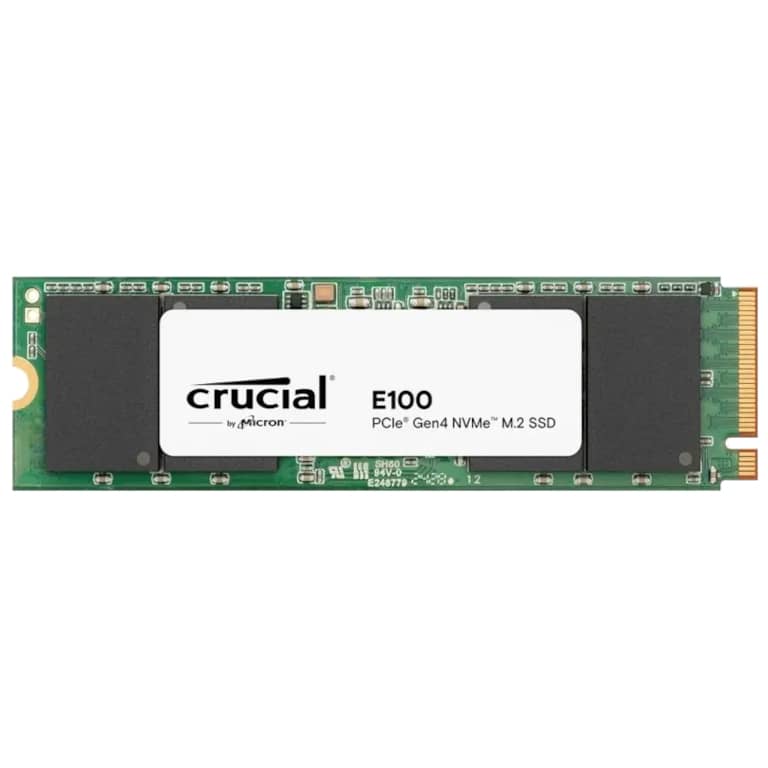 Disque SSD M.2 PCIe3/PCIe4 Crucial E100, 2To _ CT2000E100SSD8