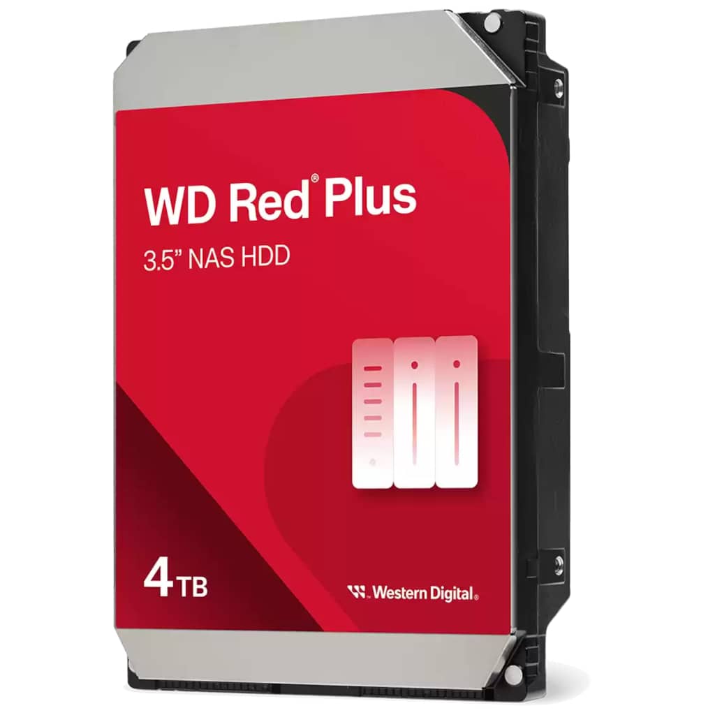 Disque HDD 3.5" SATA Western Digital Red Plus NAS, 4To _ WD40EFZZ