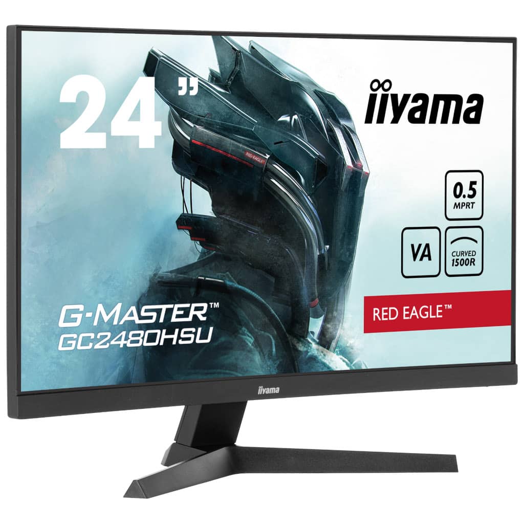 Ecran Incurvé 23.6" Iiyama G-Master GC24, Noir _ GC2480HSU-B1