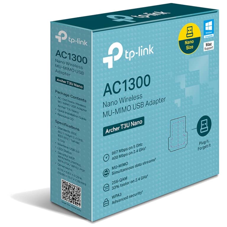 Dongle réseau WiFi AC1300 TP-Link _ Archer T3U Nano