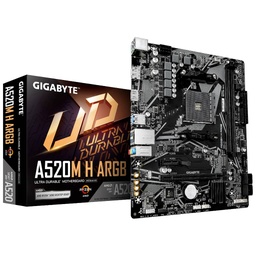 .Carte mère GIGABYTE A520M H ARGB