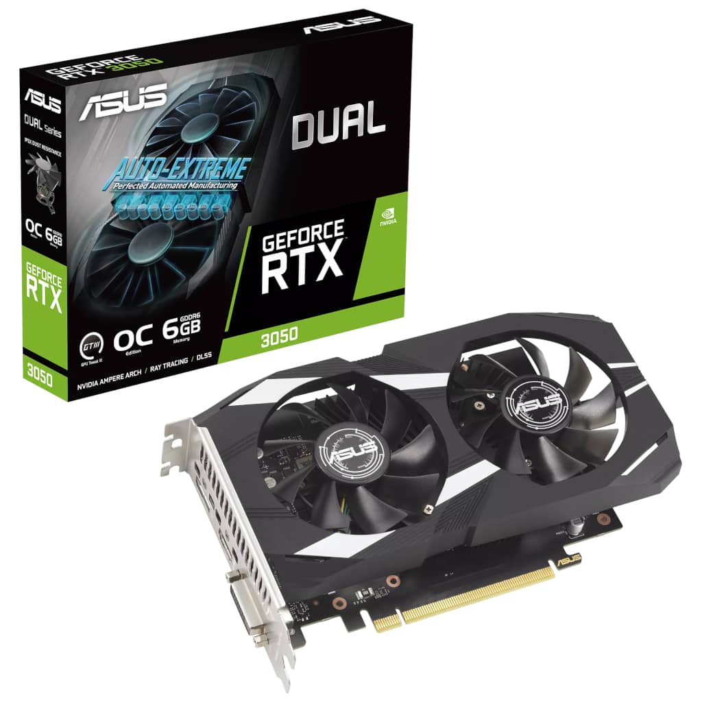 [I_CGASU-470633] Carte graphique GeForce RTX3050 Asus 3050 OC Edition 6 Go _ 90YV0K60-M0NA00