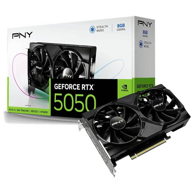 Carte graphique GeForce RTX5050 PNY RTX 5050 8 Gb Dual Fan _ VCG50508DFXPB1