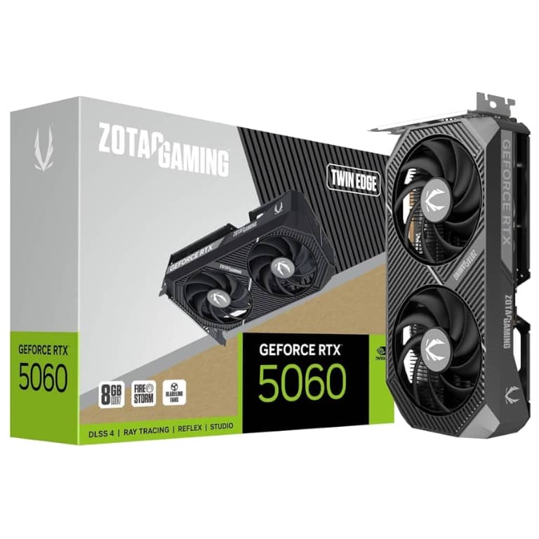 Carte graphique GeForce RTX5060 Zotac RTX 5060 Twin Edge _ ZT-B50600E-10M