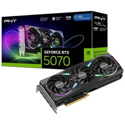 Carte graphique GeForce RTX5070 PNY RTX 5070 ARGB EPIC-X RGB OC Triple Fan _ VCG507012TFXXPB1-O