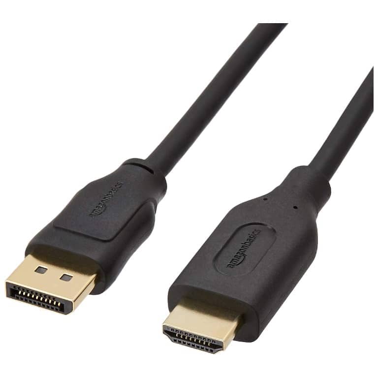 Cable Adaptateur DisplayPort vers 1x HDMI MM, 1.80/2.00 m Noir _ ADMM-DPP.HDM-0020BK