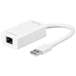 [C_ADUS2-950353] Cable Adaptateur MF USB 2.0 vers 1x RJ45,  0.1m Blanc (Goobay 95035)