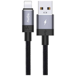 [C_ADUS2-348888] Cable Adaptateur MM USB 2.0 vers 1x Lightning,  1.2m Gris (Totu BL-001)
