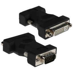 [C_ADVGA-051521] Cable Adaptateur MF VGA vers 1x DVI-I, 0.0m Noir (MF-VGA.DVI-000BK)