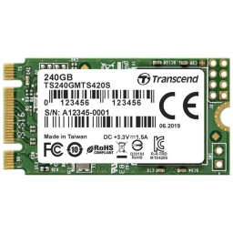 [I_DDTRA-839903] Disque SSD M.2 SATA Transcend 420S, 240Go (TS240GMTS420S)