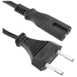 [C_CASEC-052009] Cable MF Secteur vers 1x Bipolaire,  1.8m (MF-SEC.BIP-0018BK)