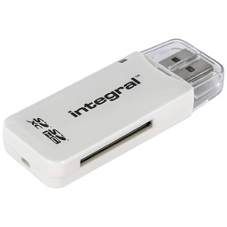 [P_HLITG-406803] Lecteur de cartes externe USB 2.0 Intégral, Blanc (95-63-40)
