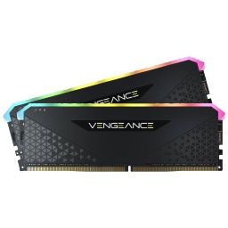 [I_MECOR-649038] Mémoire DIMM DDR4 3200MHz Corsair, 32Gb (2x 16Gb) Vengeance RGB RS Noir (CMG32GX4M2E3200C16)