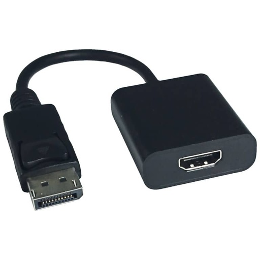 [C_ADDPP-051989] Cable Adaptateur DisplayPort vers 1x HDMI MF,  0.1m Noir (ADMF-DPP.HDM-0001BK)