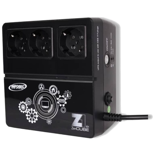 [P_OPINF-660720] Onduleur Infosec Z1 ZenCube EX, 400VA _ 66072N2