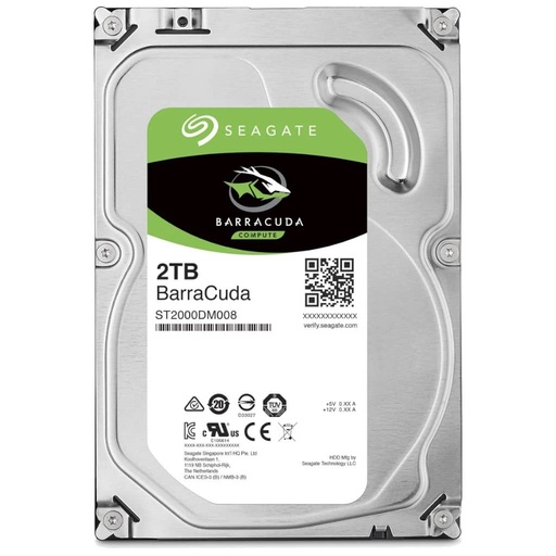 [I_DDSEA-164014] Disque HDD 3.5" SATA Seagate BarraCuda, 2To _ ST2000DM008
