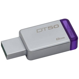[P_SXKGT-255577] Clé USB 3.0 Kingston DataTraveler 50,   8Go Violet (DT50/8GB)