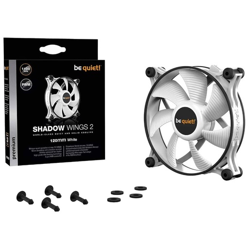 [I_FRBEQ-187333] Ventilateur pour Boitier 120mm Be Quiet Shadow Wings2 PWM Blanc _ BL089