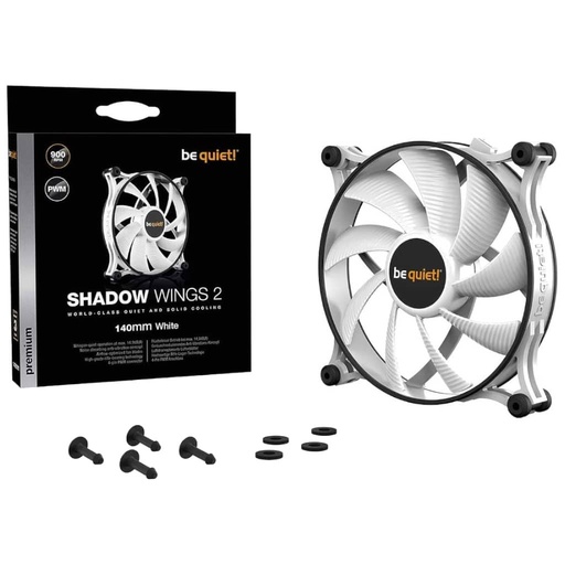[I_FRBEQ-187340] Ventilateur pour Boitier 140mm Be Quiet Shadow Wings2 Blanc _ BL090