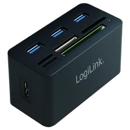 [P_HLLOL-048698] Hub Lecteur USB 3.0 LogiLink, 3x USB 3.0 Noir (CR0042)