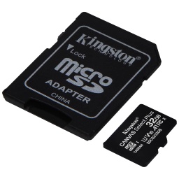 [P_SXKGT-298680] Carte mémoire Micro SD/SD Kingston Canvas Select Plus,  32Go (SDCS2/32GB)